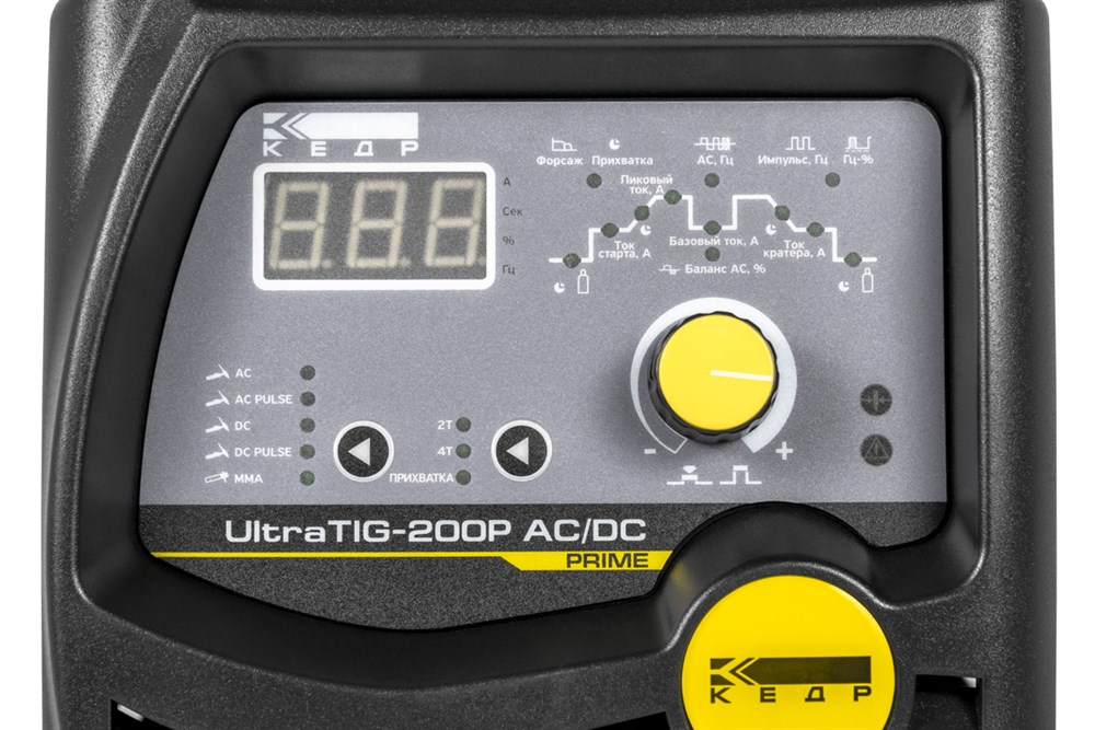Фото 78 - Установка аргонодуговой сварки КЕДР UltraTIG-200P AC/DC (220В, 10-200А).